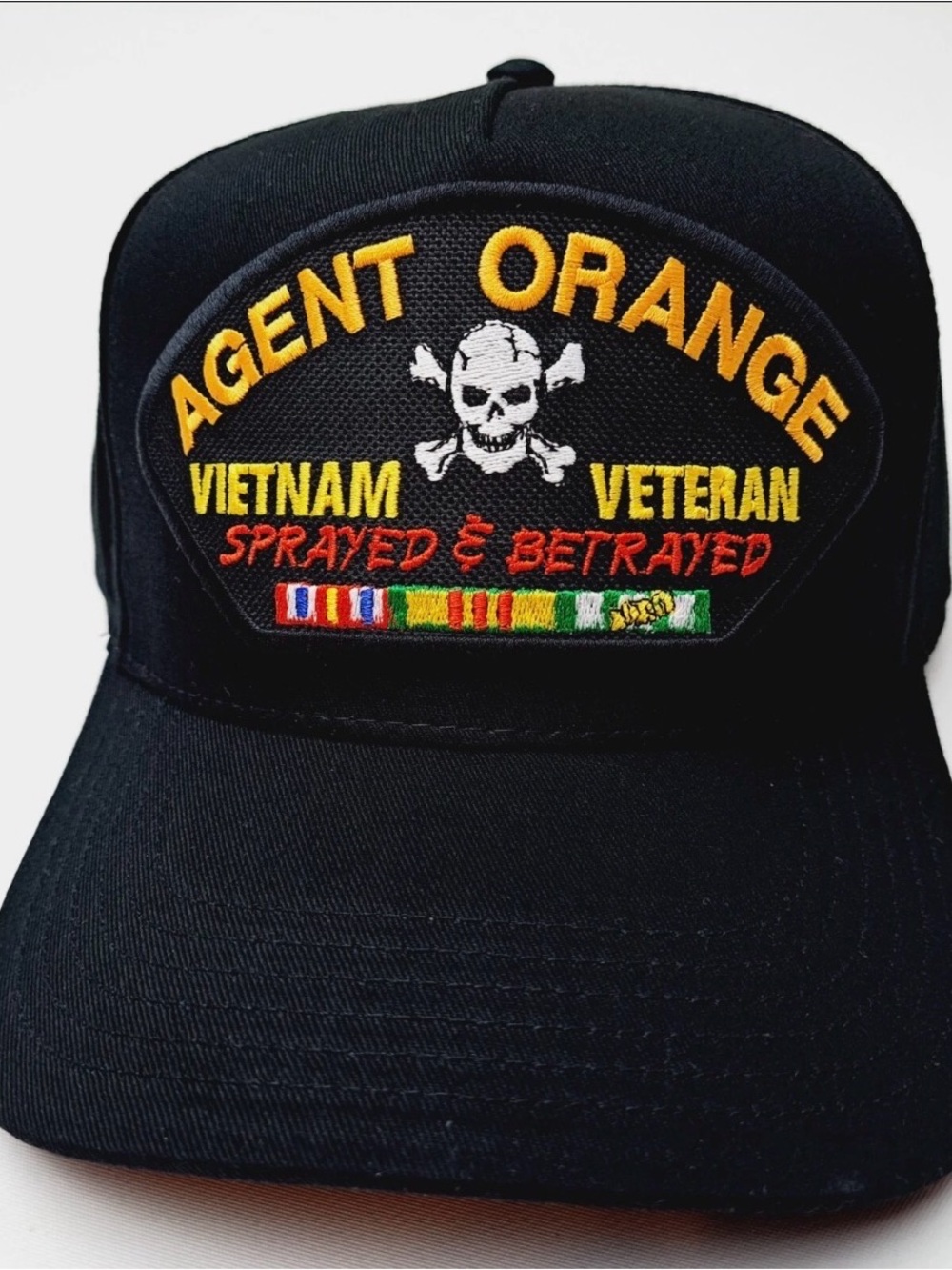 Agent Orange Vietnam Veteran Military Service Veteran Men's Ball Cap Embroidered